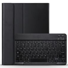 A098 Custodia protettiva per tastiera Bluetooth ultra sottile rimovibile per iPad Air 4 da 10,9 pollici (2020), con supporto (nero)