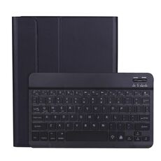 A098BS Custodia protettiva per tastiera Bluetooth retroilluminata rimovibile ultra sottile per iPad Air 4 10,9 pollici (2020), con supporto e slot per penna (nero)