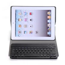 A02 per iPad 4/3/2 Custodia universale ultrasottile in ABS orizzontale + tastiera Bluetooth (blu)