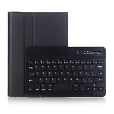 A05 Custodia in pelle con tastiera Bluetooth rimovibile in ABS ultra sottile Bluetooth 3.0 per iPad mini 5, con supporto (nero)