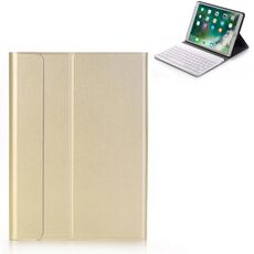A09 Bluetooth 3.0 Custodia in pelle con tastiera Bluetooth rimovibile ABS ultrasottile per iPad Air / Pro da 10,5 pollici (2019), con supporto (oro)