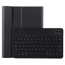 A11B Bluetooth 3.0 Custodia in pelle con tastiera Bluetooth rimovibile ABS ultrasottile per iPad Pro da 11 pollici, 2018, con slot per penna e supporto (nero)