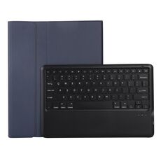 A12B Bluetooth 3.0 Custodia in pelle con tastiera Bluetooth rimovibile ultrasottile per iPad Pro da 12,9 pollici, 2018, con slot per penna e supporto (blu scuro)