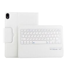 IP011 Tastiera Bluetooth 3.0 rimovibile ABS + Custodia in pelle con texture Litchi per iPad Pro 11 pollici (2018), con funzione di sospensione (bianco)