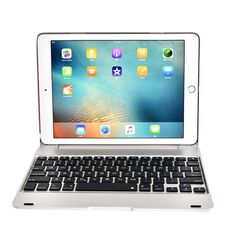 Per iPad Pro 9.7 pollici / iPAD Air 2 Custodia a ribalta orizzontale + tastiera Bluetooth (argento)