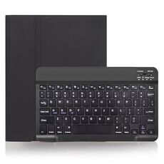 X-11B Custodia per tastiera Bluetooth staccabile con texture liscia per iPad Pro da 11 pollici 2020/2018, con slot per penna (nero)