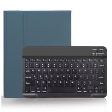 X-11B Custodia per tastiera Bluetooth staccabile con texture liscia per iPad Pro da 11 pollici 2020/2018, con slot per penna (verde scuro)
