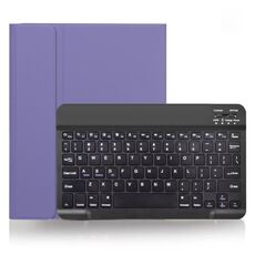 X-11B Custodia per tastiera Bluetooth staccabile con texture liscia per iPad Pro da 11 pollici 2020/2018, con slot per penna (viola chiaro)