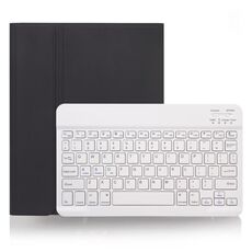 X-11B Custodia per tastiera Bluetooth staccabile con texture liscia per iPad Pro da 11 pollici 2020/2018, con slot per penna (nero)