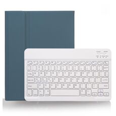X-11B Custodia per tastiera Bluetooth staccabile con texture liscia per iPad Pro da 11 pollici 2020/2018, con slot per penna (verde scuro)