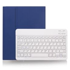 X-11B Custodia per tastiera Bluetooth staccabile con texture liscia per iPad Pro da 11 pollici 2020/2018, con slot per penna (blu)