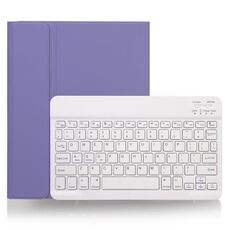 X-11B Custodia per tastiera Bluetooth staccabile con texture liscia per iPad Pro da 11 pollici 2020/2018, con slot per penna (viola chiaro)