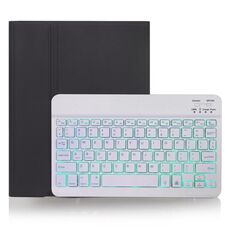 X-11BS Custodia per tastiera Bluetooth staccabile con texture liscia per iPad Pro da 11 pollici 2020/2018, con slot per penna e retroilluminazione (nero)