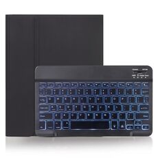 X-11BS Custodia per tastiera Bluetooth staccabile con texture liscia per iPad Pro da 11 pollici 2020/2018, con slot per penna e retroilluminazione (nero)