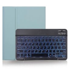 X-11BS Custodia per tastiera Bluetooth staccabile con texture liscia per iPad Pro da 11 pollici 2020/2018, con slot per penna e retroilluminazione (verde)
