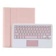 YT11B-A custodia in pelle Bluetooth Bluetooth a colori di caramelle rimovibile con touch pad e slot per penna e supporto per iPad Pro 11 pollici 2021 (rosa)