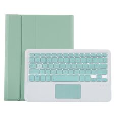 YT11B-A Custodia in pelle Bluetooth Bluetooth a colori di caramelle staccabile con touch pad e slot per penna e supporto per iPad Pro 11 pollici 2021 (verde chiaro)