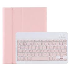 Custodia in pelle Bluetooth Bluetooth C-11B Custodia per tastiera Bluetooth Bluetooth con slot a penna e supporto per iPad Pro 11 pollici 2021 (rosa)