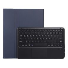 A12B-A Custodia tablet Bluetooth Bluetooth ABS ultra-sottile ABS con touchpad & Slot & Holder per iPad Pro 12.9 2021/2020/2018 (blu scuro)