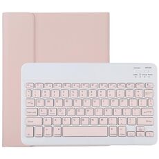 TG11B Tastiera Bluetooth staccabile rosa + custodia protettiva in pelle microfibra per iPad Pro da 11 pollici (2020), con slot per penna e supporto (rosa)
