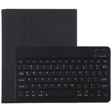 TG11B Tastiera Bluetooth staccabile nera + custodia protettiva in pelle microfibra per iPad Pro da 11 pollici (2020), con slot per penna e supporto (nero)