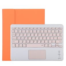 Custodia protettiva in pelle microfibra con tastiera Bluetooth staccabile TG11BC per iPad Pro da 11 pollici (2020), con touchpad, slot per penna e supporto (arancione)