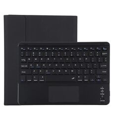 TG11BC Custodia protettiva in pelle microfibra con tastiera nera Bluetooth staccabile per iPad Pro da 11 pollici (2020), con touchpad, slot per penna e supporto (nero)