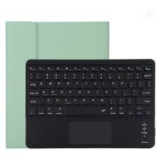 TG11BC Custodia protettiva in pelle microfibra con tastiera nera Bluetooth staccabile per iPad Pro da 11 pollici (2020), con touchpad, slot per penna e supporto (verde)