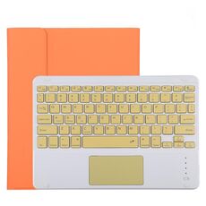TG11BC Custodia protettiva in pelle microfibra con tastiera Bluetooth staccabile per iPad Pro da 11 pollici (2020), con touchpad e slot per penna e supporto (arancione)