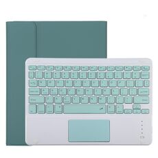 TG11BC Custodia protettiva in pelle microfibra con tastiera verde Bluetooth rimovibile per iPad Pro da 11 pollici (2020), con touchpad, slot per penna e supporto (verde scuro)