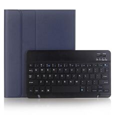 A102B per iPad 10,2 pollici 2019 Custodia in pelle con tastiera Bluetooth rimovibile ultrasottile con supporto e funzione slot per penna (blu)