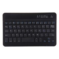 Mini tastiera wireless Bluetooth portatile universale, compatibile con tablet da 7 pollici con funzioni Bluetooth (nera)