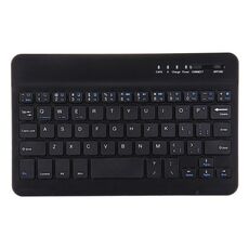 Tastiera wireless Bluetooth portatile, compatibile con tablet da 10 pollici con funzioni Bluetooth (nera)