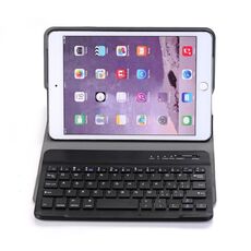 A03 per iPad mini 3/2/1 Custodia universale ultra sottile in ABS orizzontale + tastiera Bluetooth (blu)