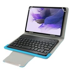 Custodia universale in pelle con tastiera Bluetooth separabile e supporto per tablet PC da 7 pollici (blu)