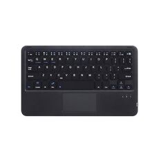 Tastiera Bluetooth senza fili della tavoletta universale da 10 pollici HB119B con pannello tattile (nero)