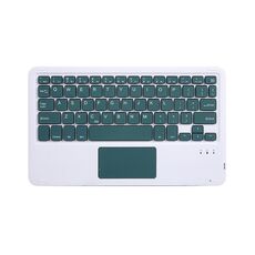 Tastiera Bluetooth wireless con tavoletta universale da 10 pollici HB119B con tattile (verde scuro)