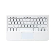 Tastiera Bluetooth con tavoletta universale da 10 pollici da 10 pollici con pannello tattile (bianco)