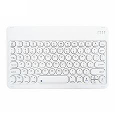 X3S 10 pollice universale tablet tondo tastiera wireless Bluetooth wireless, versione retroilluminazione (bianco)
