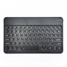 Tavolo da 10 pollici universale tavoletta rotonda Tastiera Bluetooth wireless (nero)