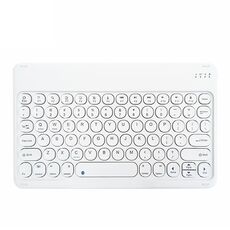 X3 10 pollici universale tablet tondo tastiera Bluetooth wireless (bianco)