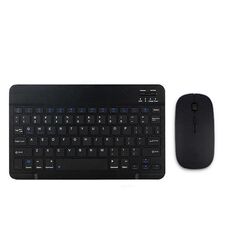 YS-001 Tablet da 9,7-10,1 pollici Tastiera universale Mini Wireless Bluetooth, Stile: con mouse Bluetooth (nero)