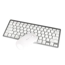 X5 Mini tastiera Bluetooth ultra sottile 2 in 1 + set mouse Bluetooth, supporto Win / Android / IOS System (argento)