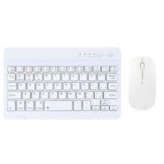 YS-001 Tablet da 7-8 pollici Tastiera universale senza fili Bluetooth Mini, Stile: con mouse Bluetooth (bianco)