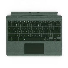 Per Microsoft Surface Pro 8/9/X Tastiera Bluetooth Tastiera magnetica per tablet wireless con retroilluminazione touch con slot per penna (verde)