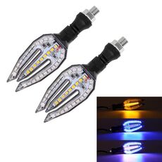 Moto girare la luce del segnale DC12V 1W 33leds SMD-3528 perle di lampada (luce blu)