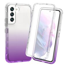 Per Samsung Galaxy S22 5G Custodia per telefono a gradiente chiaro resistente al corpo (Purple)