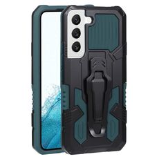 Per Samsung Galaxy S22 5G Armor Warrior Auroof Ai propositore PC + TPU Telefono (Army Green)