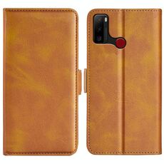 Per Ulefone Note 10 Custodia per telefono in pelle magnetica a doppia parte (giallo)