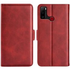 Per Ulefone Note 10 Custodia per telefono in pelle magnetica a doppia parte (rosso)